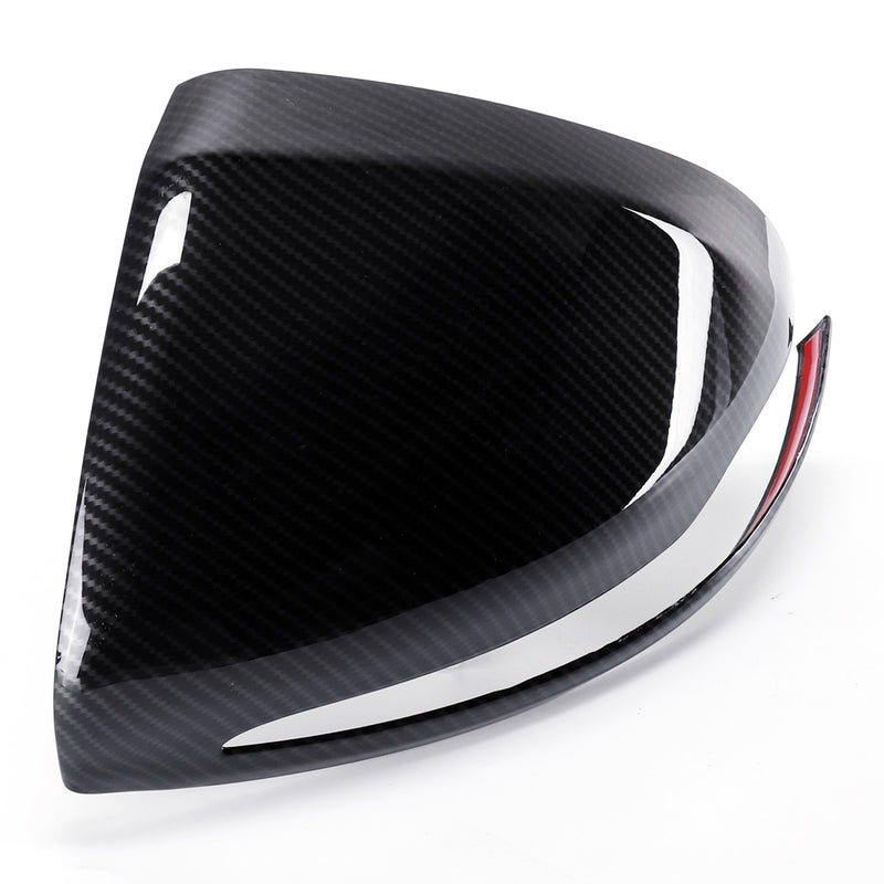 Car Rearview Mirror Cover Caps Carbon Fiber for Mercedes-Benz W205 GLC 2015-18 Left-hand Driving