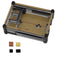 9 Layer 3.5 Inch Display Acrylic Case Shell with Screw and Black Big Copper Aluminum Heatsink for Raspberry Pi 4B