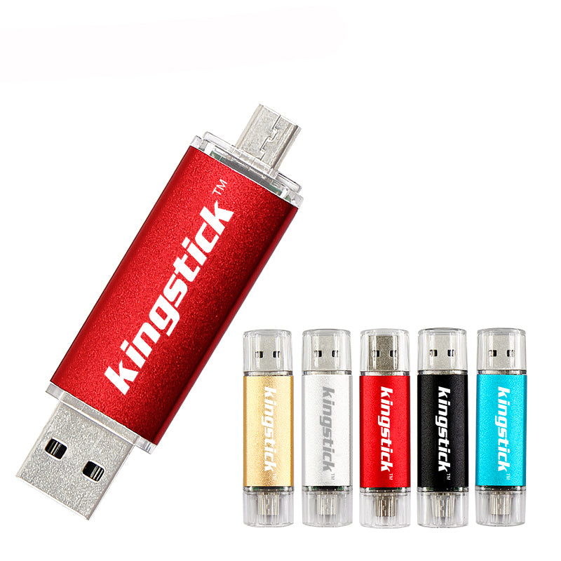 Kingstick USB2.0 32G 64G Flash Drive Micro USB Disk Portable Pen Drive Support OTG for Mobile Phone