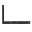 Drillpro Black Steel Double-sided Metric Inch Angle Ruler 90 Degree Angle Corner Ruler