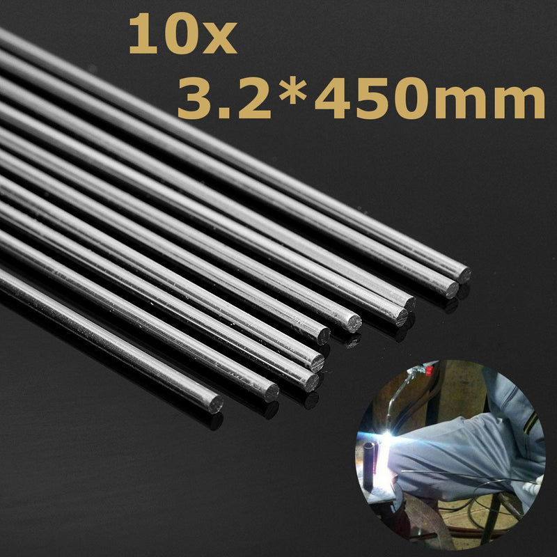 10pcs 450mm Aluminum Alloy Silver Welding Rods Tools For Cracks Polish Paint