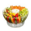 MEIGAR Kitchen Vegetable Fruit Salad Bowl Food Snacks Storage Transparent Container