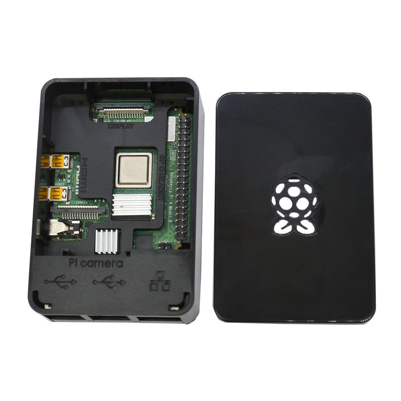 Updated Raspberry Pi ABS Case Black/White/Transparent Enclosure Box V4 for Raspberry Pi 4B