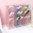Transparent Obliquely Inserted Pen Pencil Holder Desktop Organizer Plastic Makeup Brushes Lipsticks Storage Box Stationery Holder