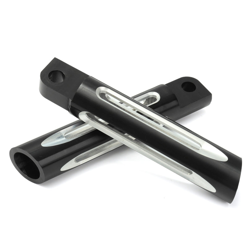 Aluminum Foot Pegs Footrest For Harley Touring Sportster Dyna Softail Black