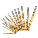 Drillpro 13Pcs Titanium Coated M42 Twist Drill Bit 8% High Cobalt HSS Drill Bit Set Industrial Grade 1.5-6.5mm for Stainless Steel Metal Wood