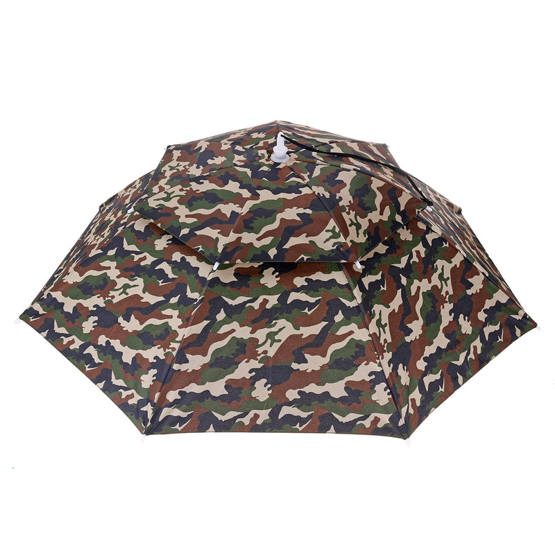 ZANLURE Foldable Double Layer Sun-proof Fishing Umbrella Hat Outdoor Camping Hiking Golf Umbrella Headwear Cap