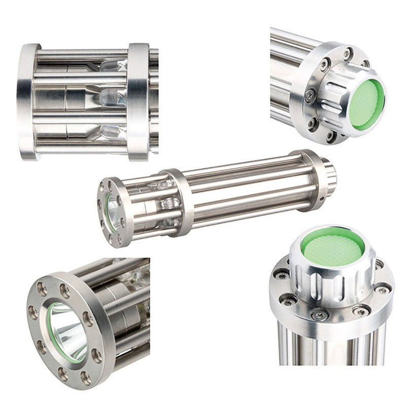 UniqueFire F8 R5 350LM 6Modes Stainless Steel LED Flashlight 18650