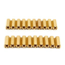 20pcs M3 12mm PCB Circuit Board Female Brass Hex Nut Standoffs Spacer