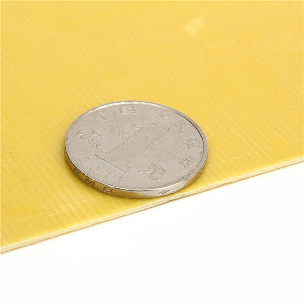 12x6 Inch Yellow Glass Fiber Sheet GRP Epoxy Resin G10 FR4 1mm/2mm