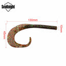 SeaKnight SL010 6pcs/bag 7.5g 130mm/5in Soft Fishing Lure Flexible Tail Worm Grub Lure Salt Water