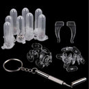 Clock Frameless Sunglasses Frame Nose Pads Screw Box Nut Cutter Toolkit  Combination Package