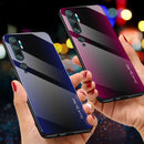 Bakeey Carbon Fiber Gradient Color Tempered Glass Protective Case for Xiaomi Mi Note 10 / Xiaomi Mi Note 10 Pro / Xiaomi Mi CC9 Pro
