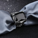 E-commerce Source Of Origin Europe And America Domineering Titanium Steel Men's Set Ruby Ring