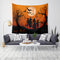 Loskii LWG5 Halloween Tapestry Pumpkin Print Wall Hanging Tapestry Art Home Decor For Halloween Decorations