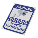 6Pcs 70x90mm Security Camera Surveillance Warning CCTV Sticker for Home Office