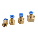 Machifit Pneumatic Connector PCF Female Thread Straight Quick Hose Joint Fittings 8-01/02/03/04