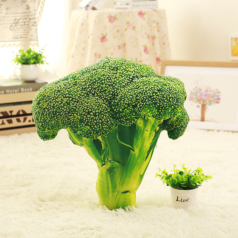 KCASA KC Creative Simulation Vegetable Pillow Broccoli Potatoes Chinese Cabbage Cushions Plush Toy