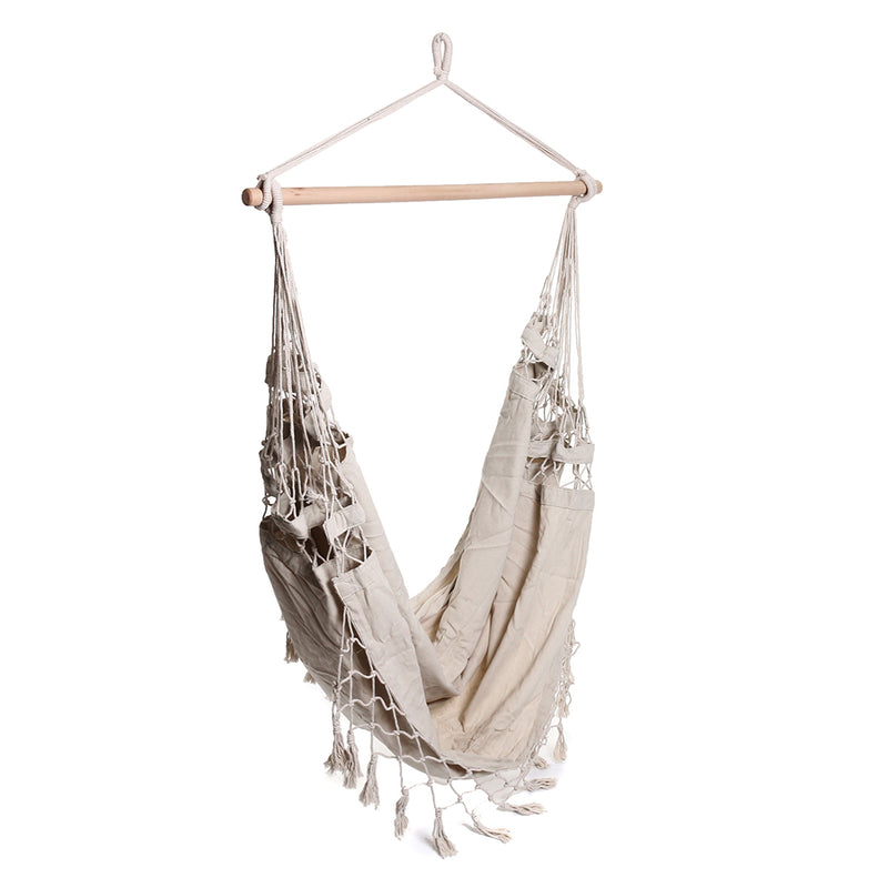 Hammock Chair Hammocks Hanging Swing Seat Bed Indoor Outdoor Garden Yard Tassel