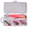 ZANLURE 4PCS Fishing Lure Set Rotating Tail Popper Topwater Swim Crankbait Artificial Hard Bait
