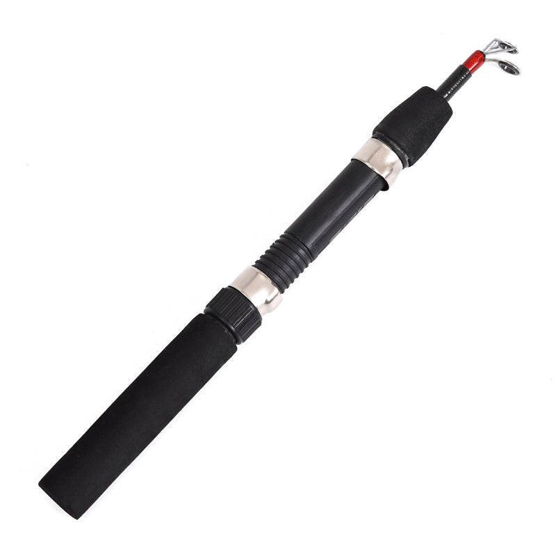 LEO 62/65CM Fiberglass Telescopic Fishing Rod Reel Combo Mini Pocket Fishing Rod Set