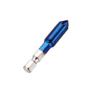 Drillpro 6pcs 6-19mm Countersink Drill Bit 5 Flutes Hex Shank Nano Blue Coated Chamfer Cutter Set