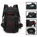 OZUKO 40L Climbing Backpack Waterproof Nylon Rucksack Camping Travel Hiking Shoulder Bag Max Load 40-60kg