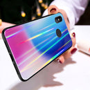 Bakeey Laser Gradient Bling Tempered Glass Shockproof Protective Case For Xiaomi Mi8 Mi8 6.21 inch