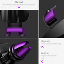 USAMS Gravity Linkage Automatic Lock Air Vent Car Phone Holder For 4.5-6.5 Inch iPhone 11 Samsung Galaxy Note 10