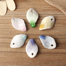 Ceramic Handmade DIY Tiles Leaf Pattern Durable Accessories