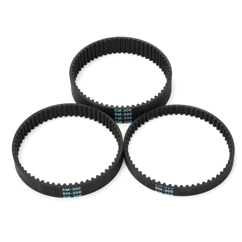 HTD5M-300 Timing Pulley Belt Rubber Drive Arc Teeth 10/15/20mm Width 1/5'' Pitch For 3D Printer
