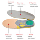 Functional Arch Insole Shock Absorption Orthopedic Pad for Running Sporting Foot Pain Relieve Shoe Pads