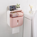 Black / / White / Green / Pink Household Non-perforated Creative Waterproof Double Bin Tissue Box Shelf Toilet Box