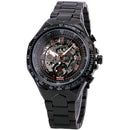 125 Roman Dials Automatic Mechanical Watch Black Case Full Steel Luminous Hand Men Wrist Watch
