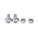 28mm to 43 mm Motorcycle Headlight Mounting Bracket Metal Chrome