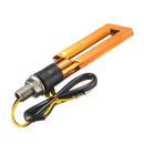 Pair LED Turn Signal Motorcycle Light Amber Blade Lamp Indicator Blinker Light