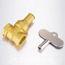 TMOK 1/2" 3/4" 1" Brass Gate Valve Female Anti-theft Key Lock Water Oil Gas Security Gate Valve