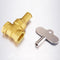 TMOK 1/2" 3/4" 1" Brass Gate Valve Female Anti-theft Key Lock Water Oil Gas Security Gate Valve
