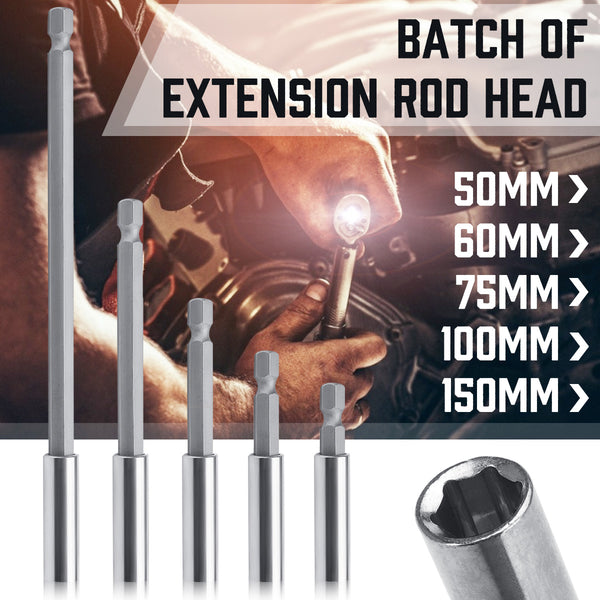 50/60/75/100/150mm Hexagon Socket Extension Rod Screwdriver Drill Bit Hex Shank