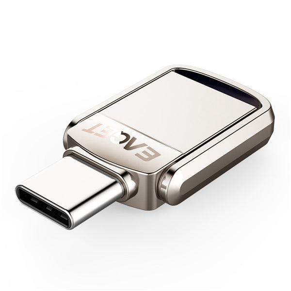 EAGET Metal 32GB Type-c OTG USB 3.0 U Disk Pendrive Flash Drive for Xiaomi Mobile Phone Tablet PC
