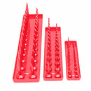 3pcs 1/4 3/8 1/2 Inch SAE Metric Socket Holder Tray Socket Organizer