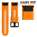 26mm Silicone Replacement Strap Watch Band for Garmin Fenix 3/Fenix 3 HR/Fenix 5x