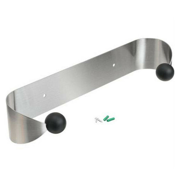 Stainless Steel Roll Paper Holder Plastic Wrap Storage Organizer Kitchen Rack