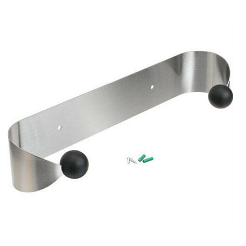 Stainless Steel Roll Paper Holder Plastic Wrap Storage Organizer Kitchen Rack