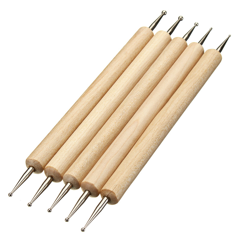 Ball Stylus Dotting Tools Clay Pottery Modeling Carving Rock Ceramics Painting Kit