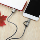 JDB 2 in 1 Type C Micro USB Fast Charging Cable With QC3.0/2.0 For Oneplus5 Xiaomi 6 A1 Redmi Note 4