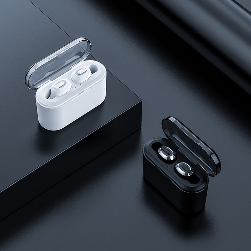 [CVC8.0 Noise Canceling] TWS bluetooth 5.0 Mini Wireless Earphone IPX7 Waterproof Headphones With 3000mAh Charging Box Power Bank