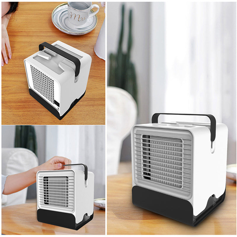 600m/h Portable Air Conditioner Fan 3 in 1 Personal Space Air Cooler Humidifier Purifier Brushless Desktop Cooling Fan Personal Table Fan