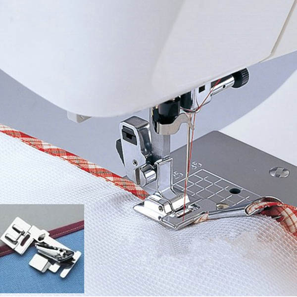 Household Sewing Machine Bias Tape Binder Metal Presser Foot Accessories For Brother Singer Janome