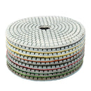 5 Inch 50-6000 Grit Diamond Polishing Pad Wet Dry Sanding Disc for Marble Concrete Granite Glass